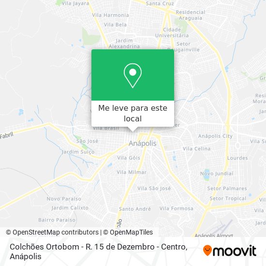 Colchões Ortobom - R. 15 de Dezembro - Centro mapa