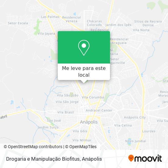 Drogaria e Manipulação Biofitus mapa