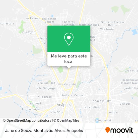 Jane de Souza Montalvão Alves mapa