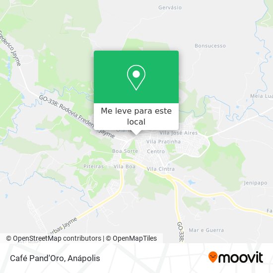 Café Pand'Oro mapa