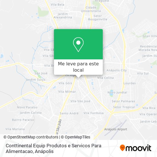 Conttinental Equip Produtos e Servicos Para Alimentacao mapa