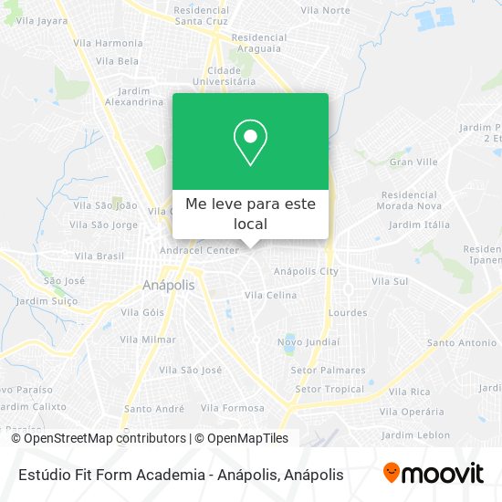 Estúdio Fit Form Academia - Anápolis mapa