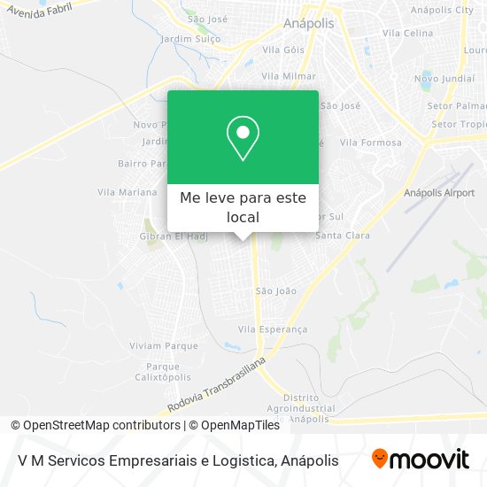 V M Servicos Empresariais e Logistica mapa