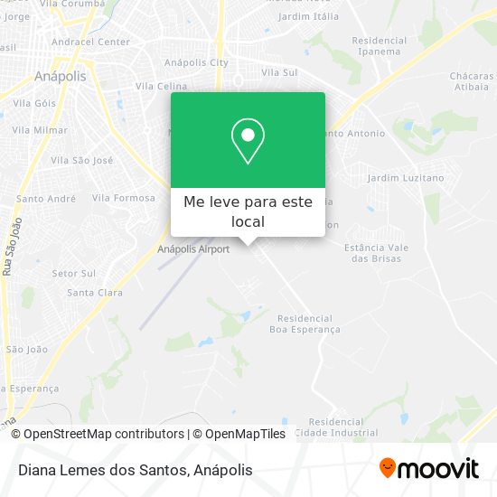 Diana Lemes dos Santos mapa