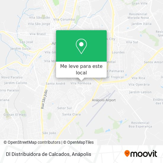 Dl Distribuidora de Calcados mapa