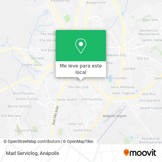 Mad Serviclog mapa