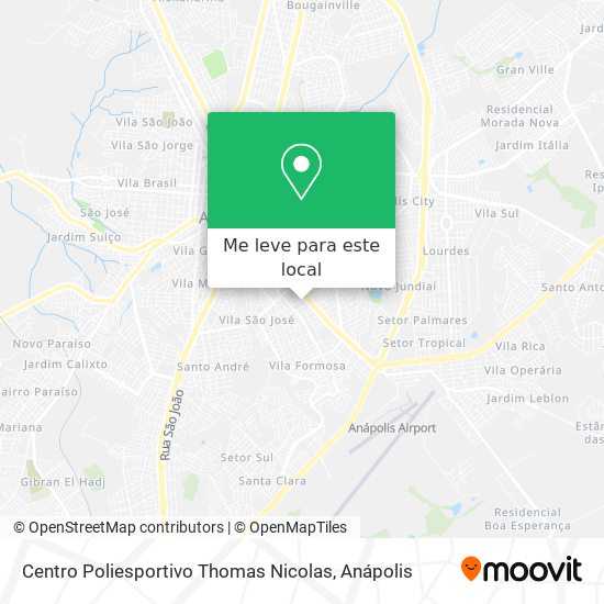 Centro Poliesportivo Thomas Nicolas mapa