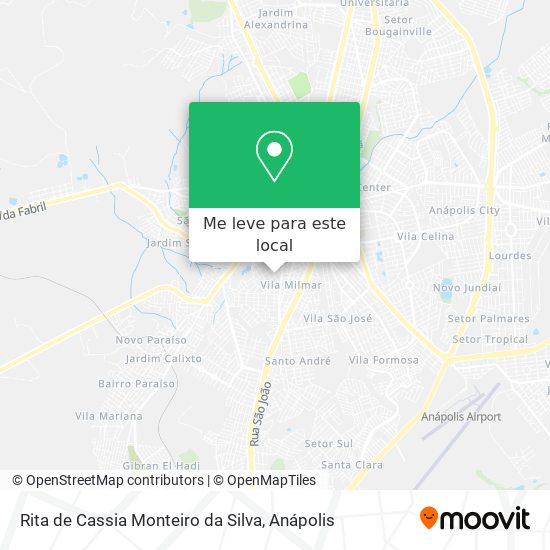 Rita de Cassia Monteiro da Silva mapa