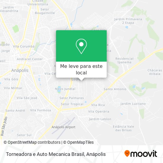 Torneadora e Auto Mecanica Brasil mapa