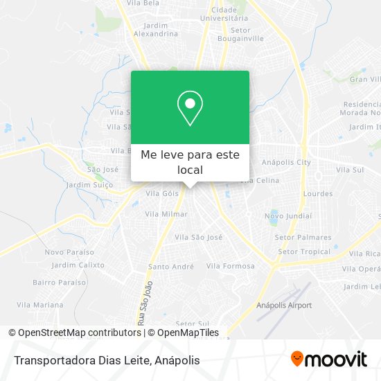 Transportadora Dias Leite mapa