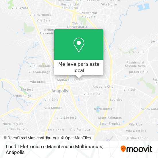 I and I Eletronica e Manutencao Multimarcas mapa