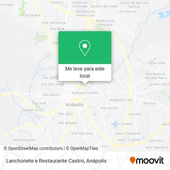 Lanchonete e Restaurante Castro mapa