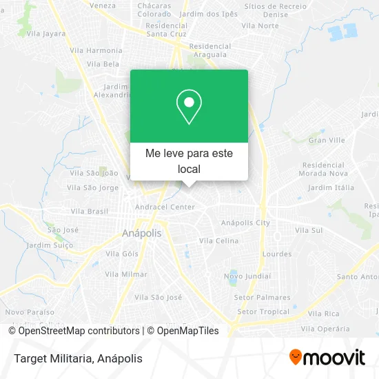 Target Militaria mapa