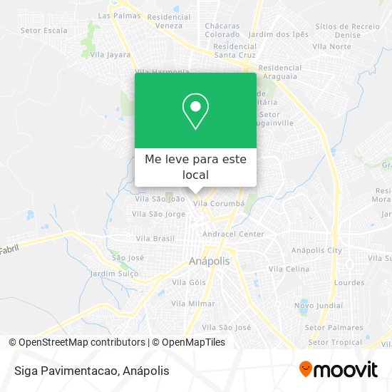 Siga Pavimentacao mapa