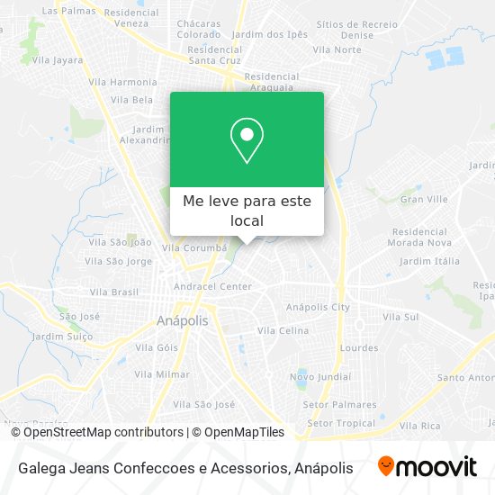Galega Jeans Confeccoes e Acessorios mapa