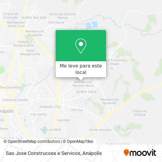Sao Jose Construcoes e Servicos mapa