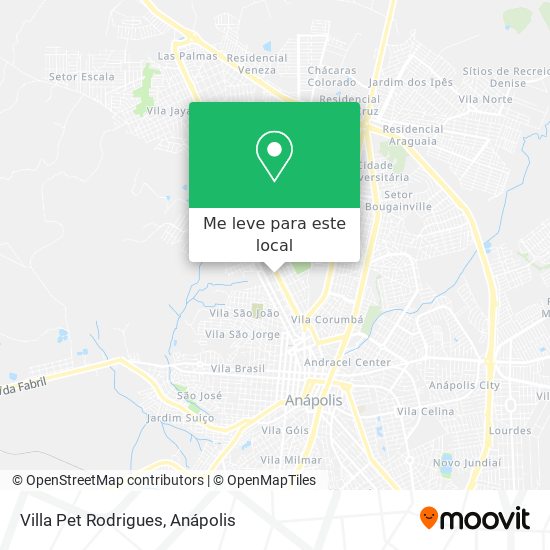 Villa Pet Rodrigues mapa