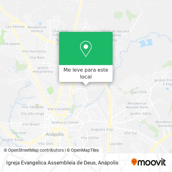 Igreja Evangelica Assembleia de Deus mapa