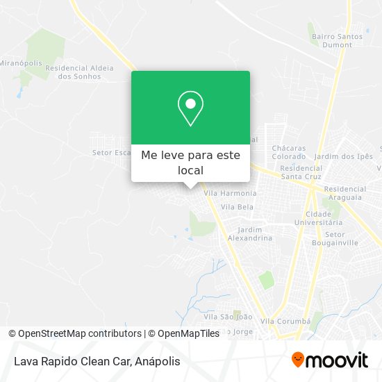 Lava Rapido Clean Car mapa