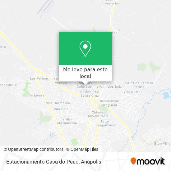 Estacionamento Casa do Peao mapa