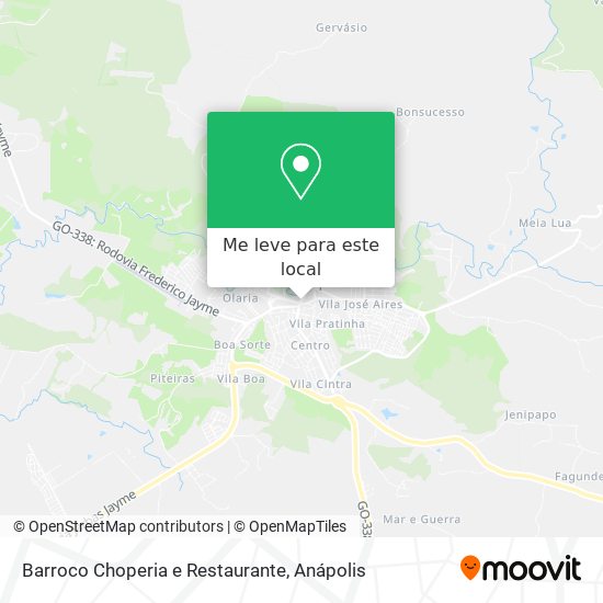 Barroco Choperia e Restaurante mapa