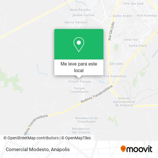 Comercial Modesto mapa
