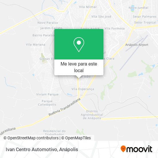 Ivan Centro Automotivo mapa