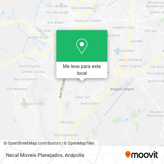 Necal Moveis Planejados mapa