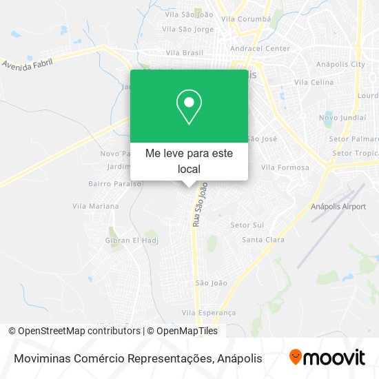 Moviminas Comércio Representações mapa