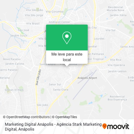 Marketing Digital Anápolis - Agência Stark Marketing Digital mapa