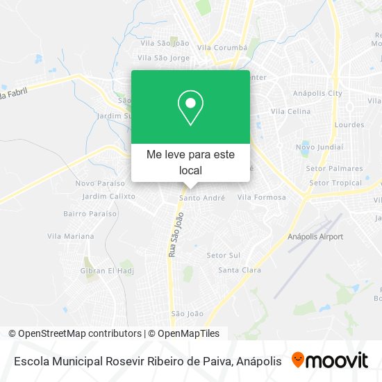 Escola Municipal Rosevir Ribeiro de Paiva mapa
