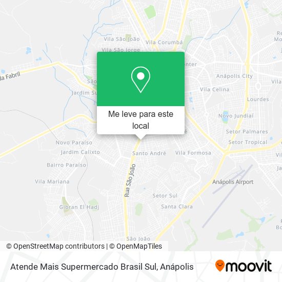 Atende Mais Supermercado Brasil Sul mapa