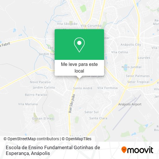 Escola de Ensino Fundamental Gotinhas de Esperança mapa