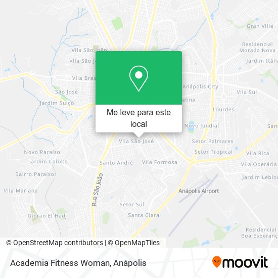 Academia Fitness Woman mapa