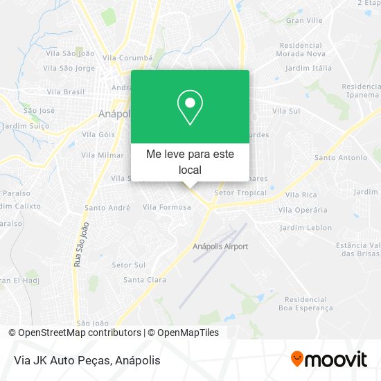 Via JK Auto Peças mapa