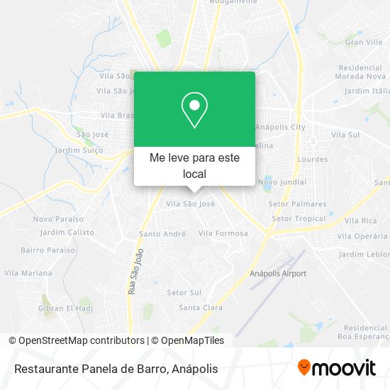 Restaurante Panela de Barro mapa