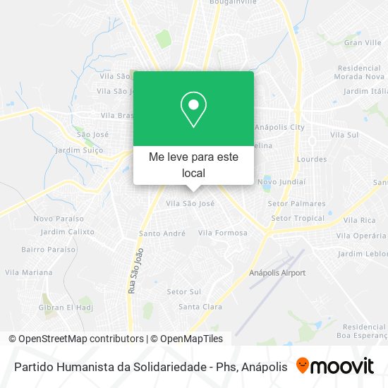 Partido Humanista da Solidariedade - Phs mapa