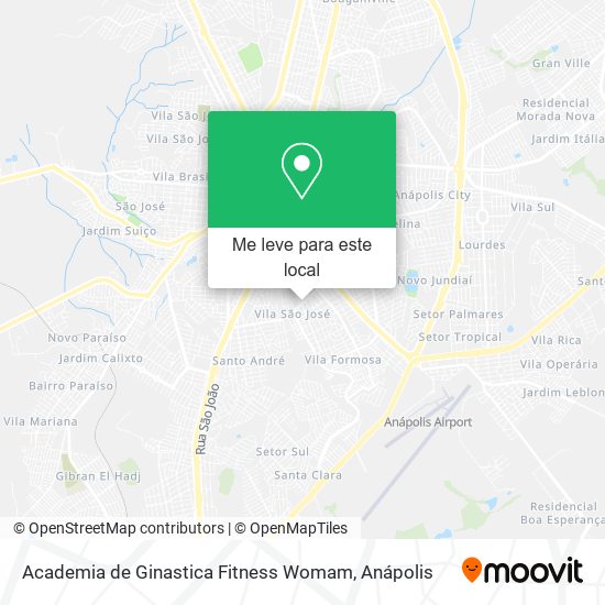 Academia de Ginastica Fitness Womam mapa