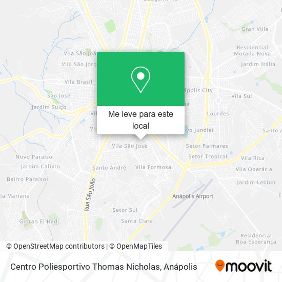 Centro Poliesportivo Thomas Nicholas mapa