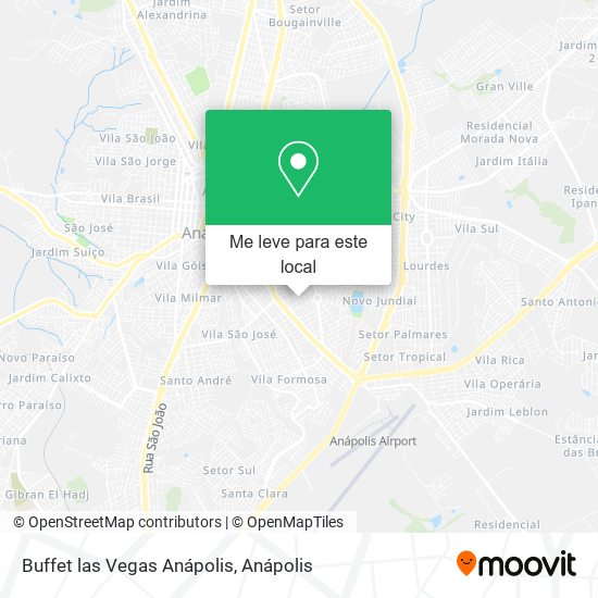 Buffet las Vegas Anápolis mapa