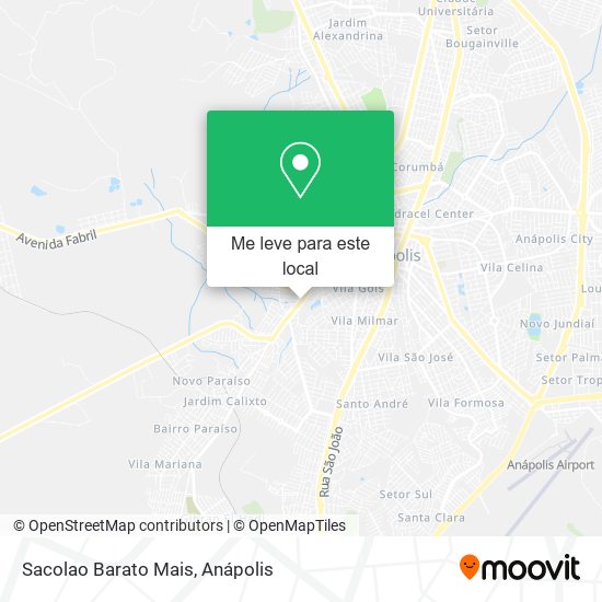 Sacolao Barato Mais mapa