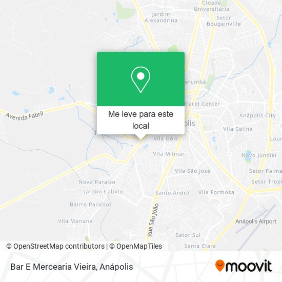Bar E Mercearia Vieira mapa