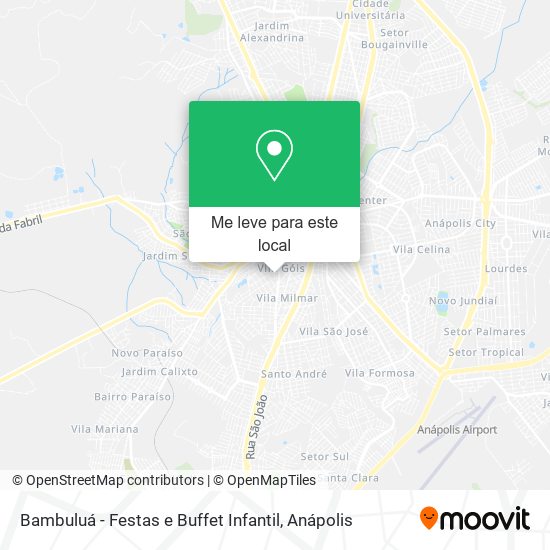 Bambuluá - Festas e Buffet Infantil mapa