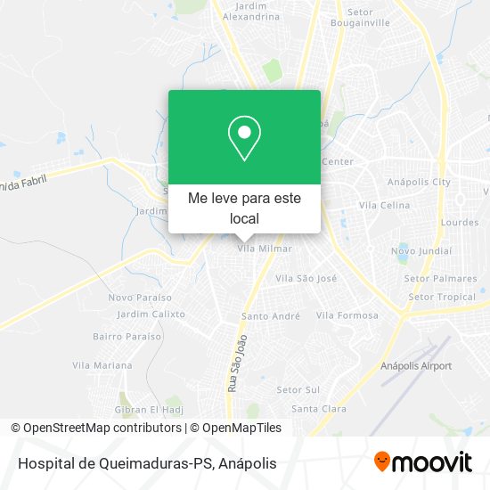 Hospital de Queimaduras-PS mapa