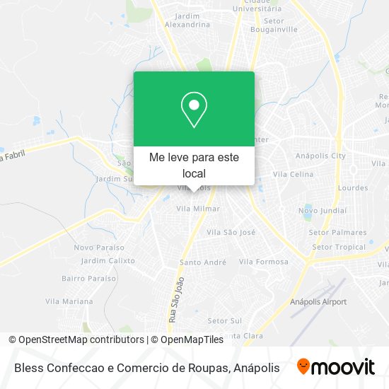 Bless Confeccao e Comercio de Roupas mapa