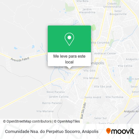 Comunidade Nsa. do Perpétuo Socorro mapa