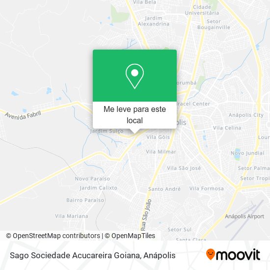 Sago Sociedade Acucareira Goiana mapa