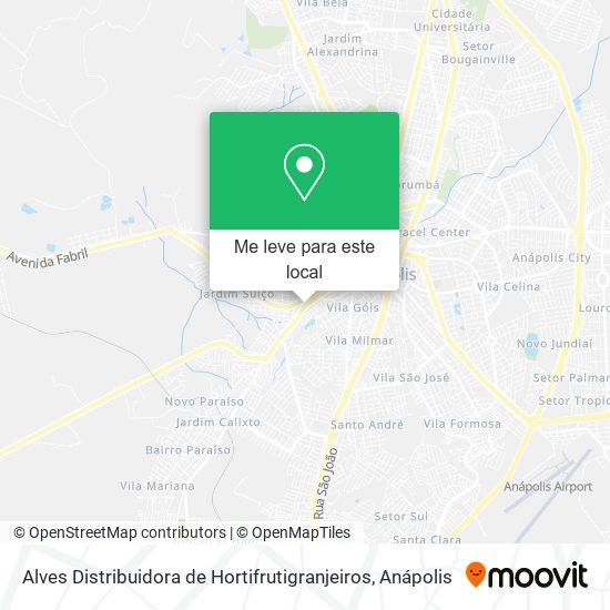 Alves Distribuidora de Hortifrutigranjeiros mapa