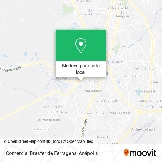 Comercial Brasfer de Ferragens mapa