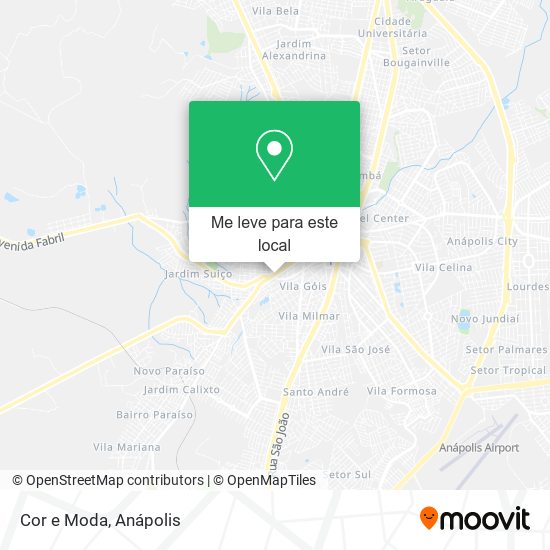 Cor e Moda mapa